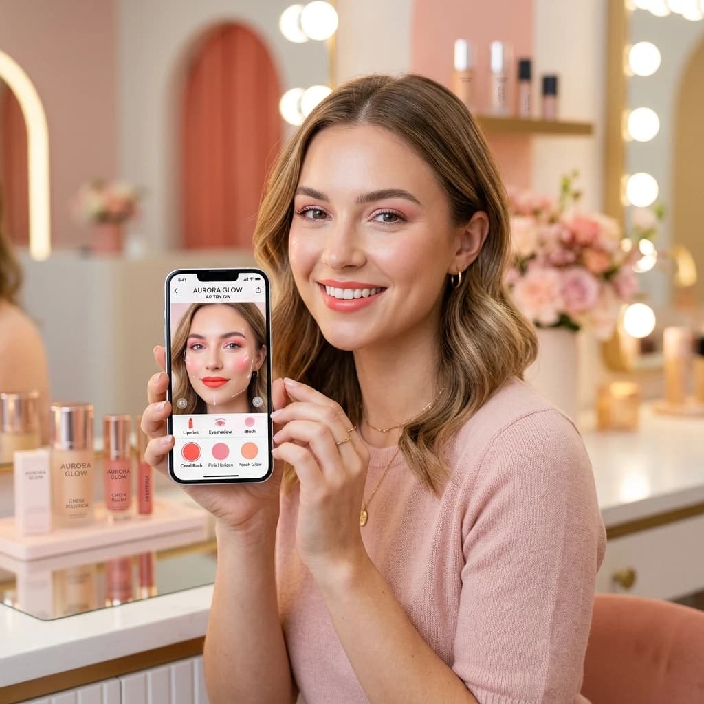 AR makeup virtual try-on